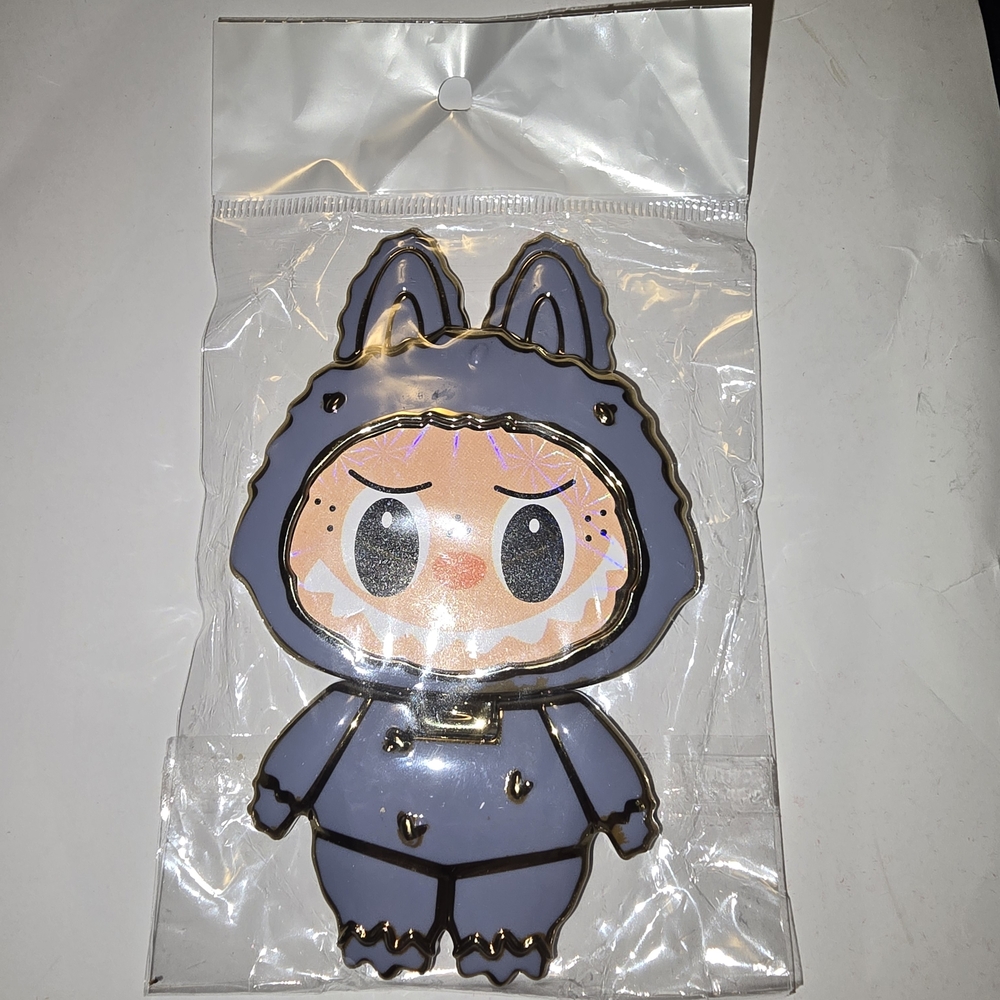 Cute Gray Character Enamel Pin